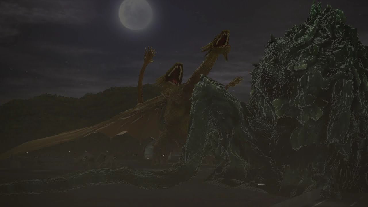 GODZILLA PS4 : King Ghidorah vs Biollante