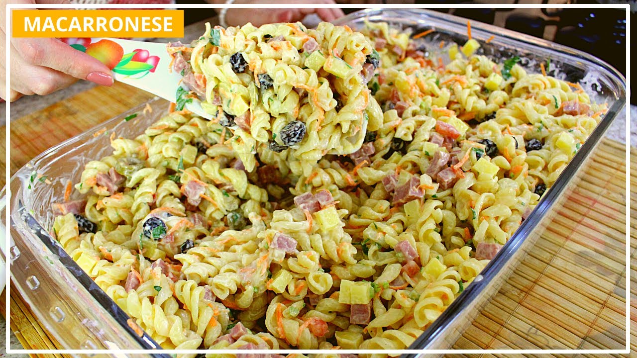 Salada de Macarrão Parafuso - Receita Fácil