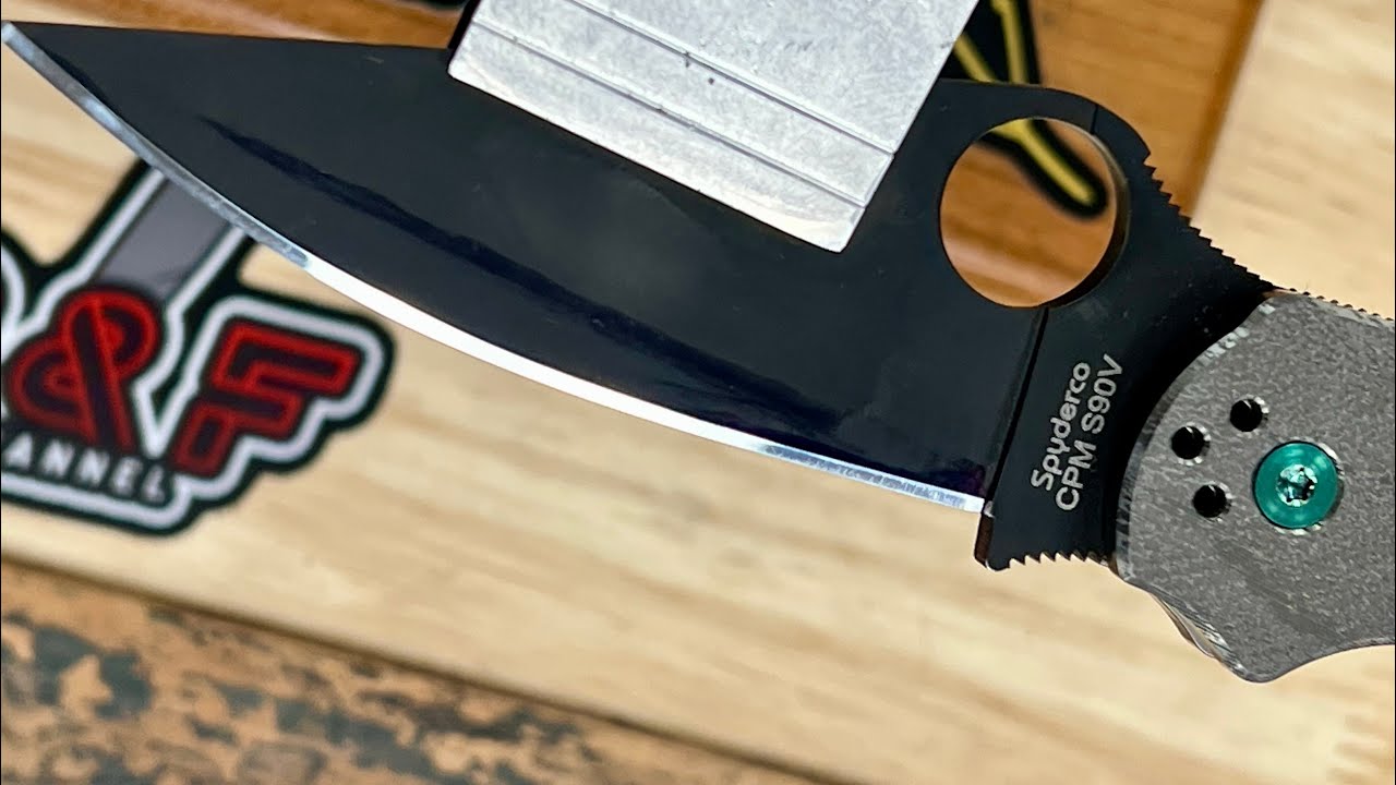 ЗАТОЧКА S90V SPYDERCO PM2, СОВЕТЫ ПО ПЕРЕПРОФИЛЯЦИИ НА KME, ОКОНЧАТЕЛЬНЫЙ РЕЗУЛЬТАТ ЗЕРКАЛЬНАЯ КР...
