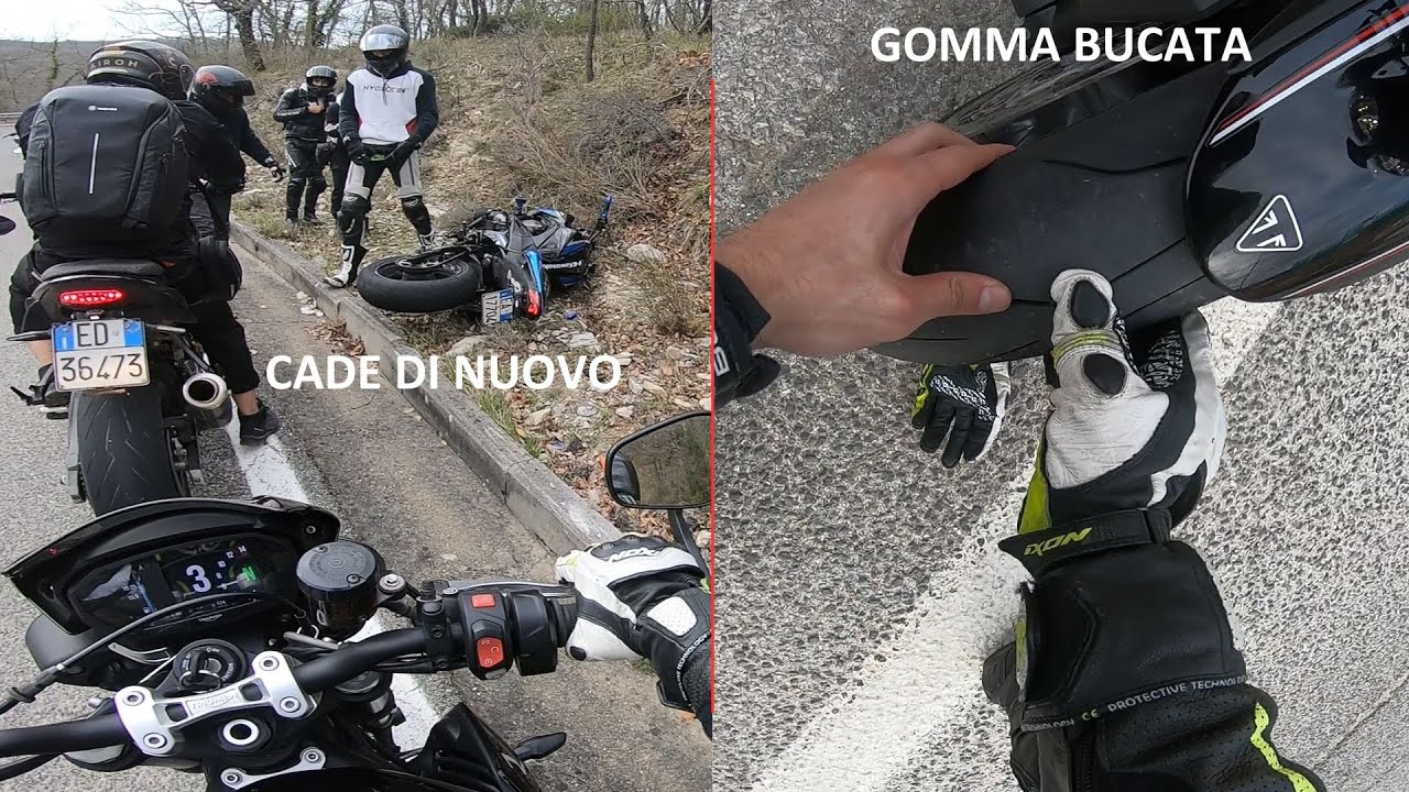 RAGAZZO CADE + BUCO LA GOMMA A 40KM DA CASA