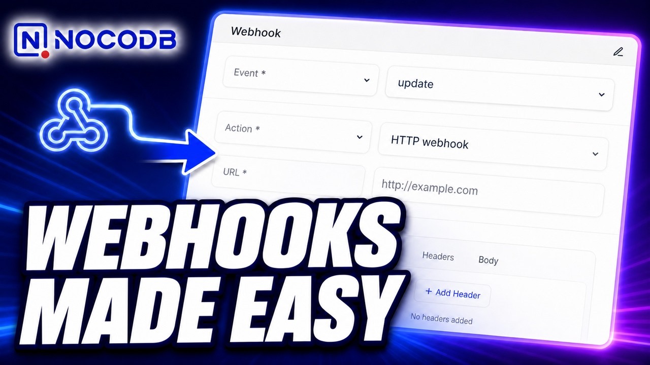 How to Use Webhooks in NocoDB for Free (Step-by-Step)