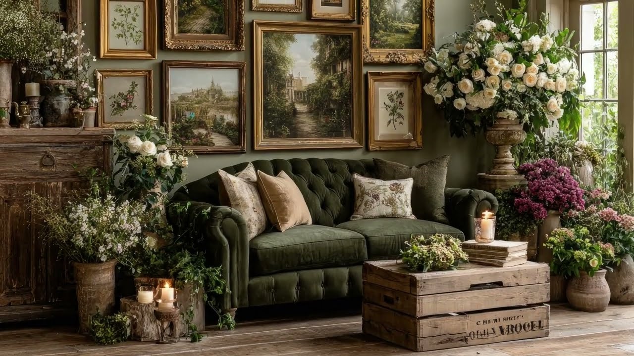 Elegant Rustic Vintage Living Room Ideas 2026 | Cozy & Timeless Home Decor Inspiration