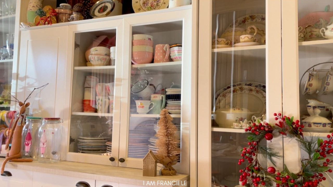 Uma tarde tranquila 🌷DIY Decoupage Simples em Vidro Decor Natal Tilda