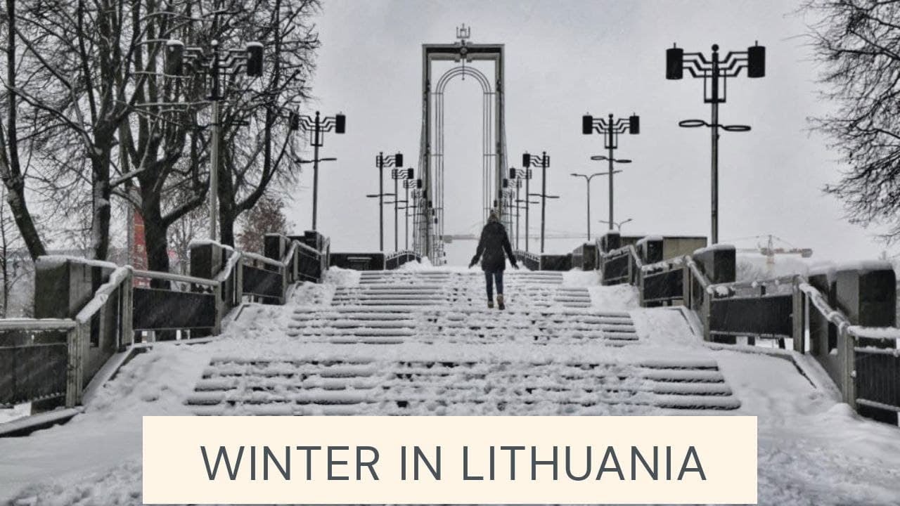 A Snowy Day in Kaunas || WINTER IN LITHUANIA