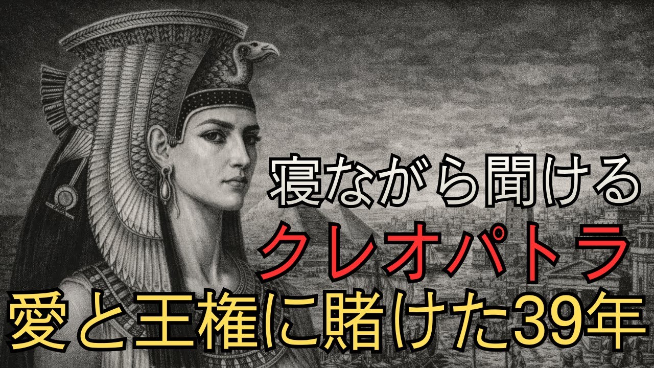 🌙おやすみ前のストーリー：「女として生きるか、王として死ぬか。」 クレオパトラの壮絶な人生物語 ｜小さな深夜書房