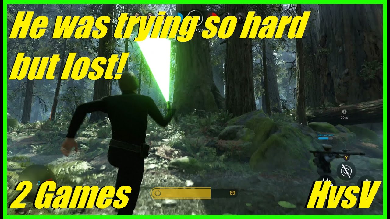Star Wars Battlefront - He was trying so hard but lost! Heroes vs Villains (2 games)