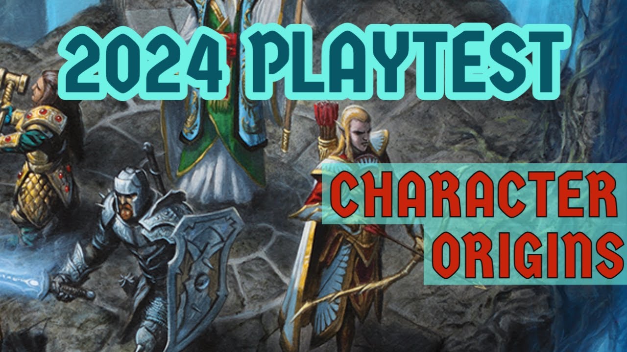 PHB Races Revised - 2024 Playtest Unearthed Arcana Character Origins