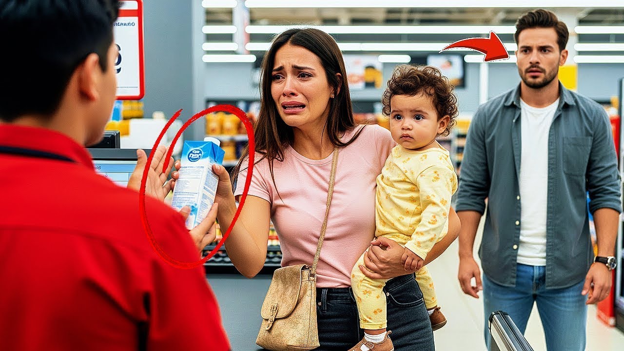 MILLONARIO VE A UNA MAMÁ DEVOLVER LECHE PARA COMPRAR MEDICINA… Y TIENE UN GESTO QUE CAMBIA TODO