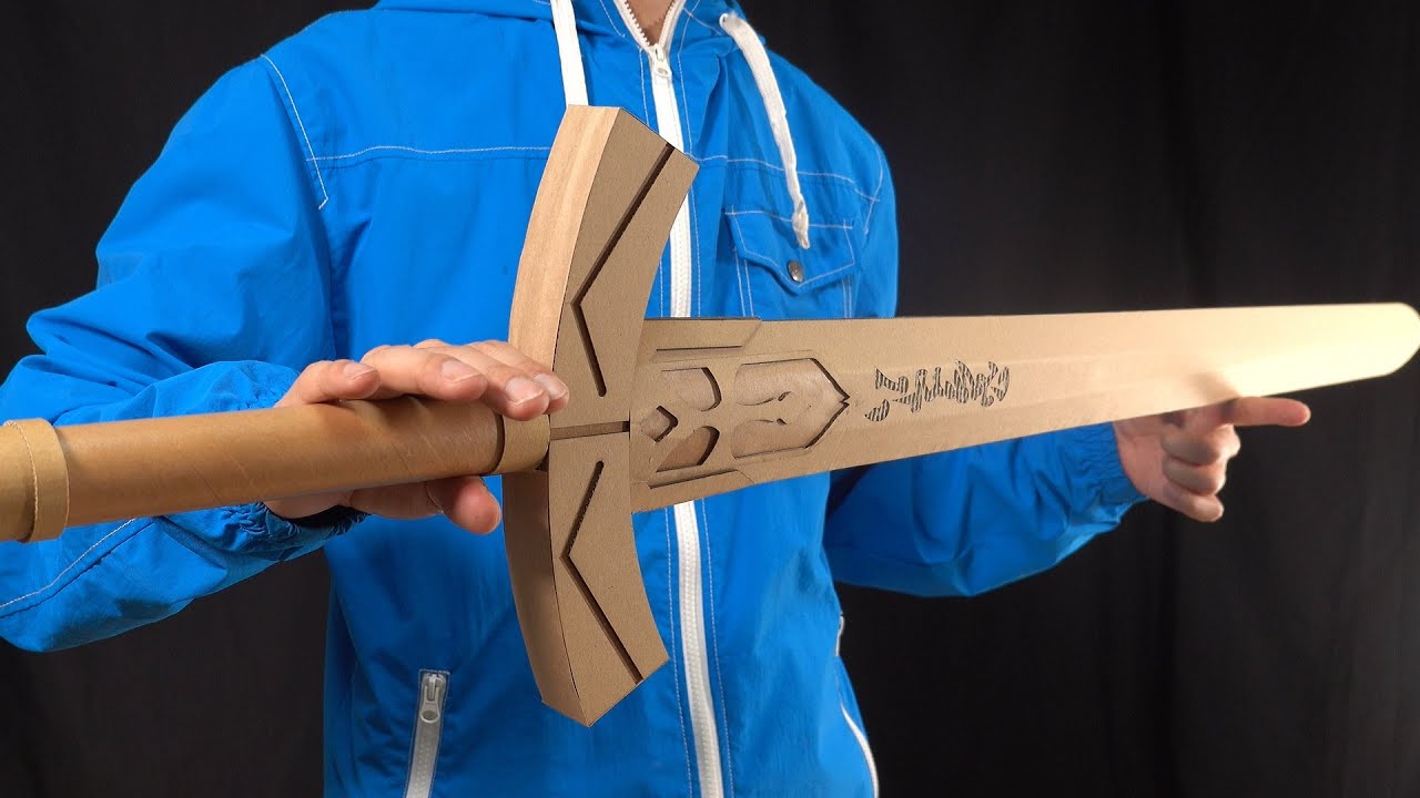 Fate/stay night ダンボールでセイバーのエクスカリバーを作る/Saber's Excalibur Cardboard DIY -Crafty Transformer -