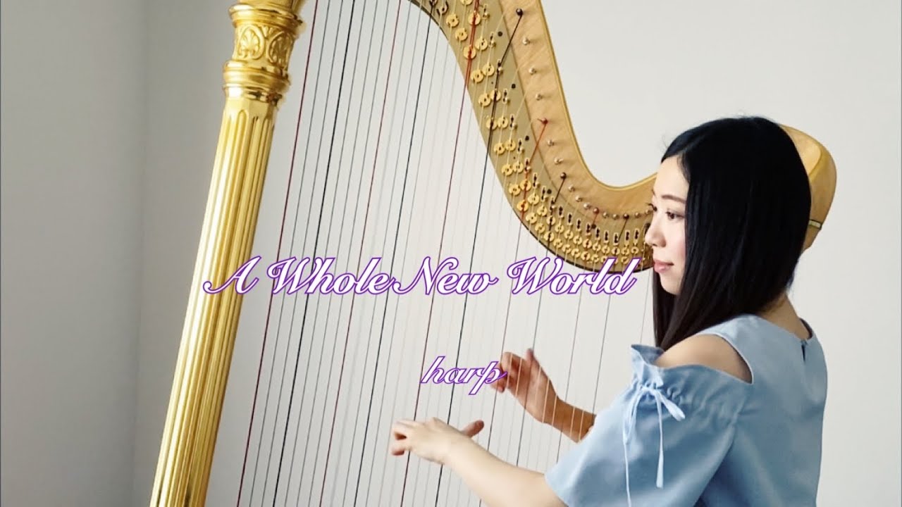 アラジン / A Whole New World 【藝大生がハープで演奏】 - Harp cover