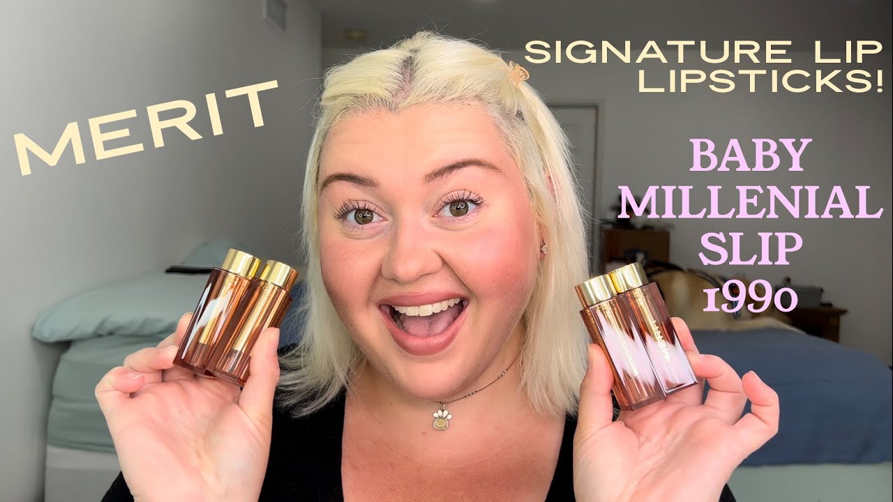 Trying the Merit Signature Lip Lipsticks!