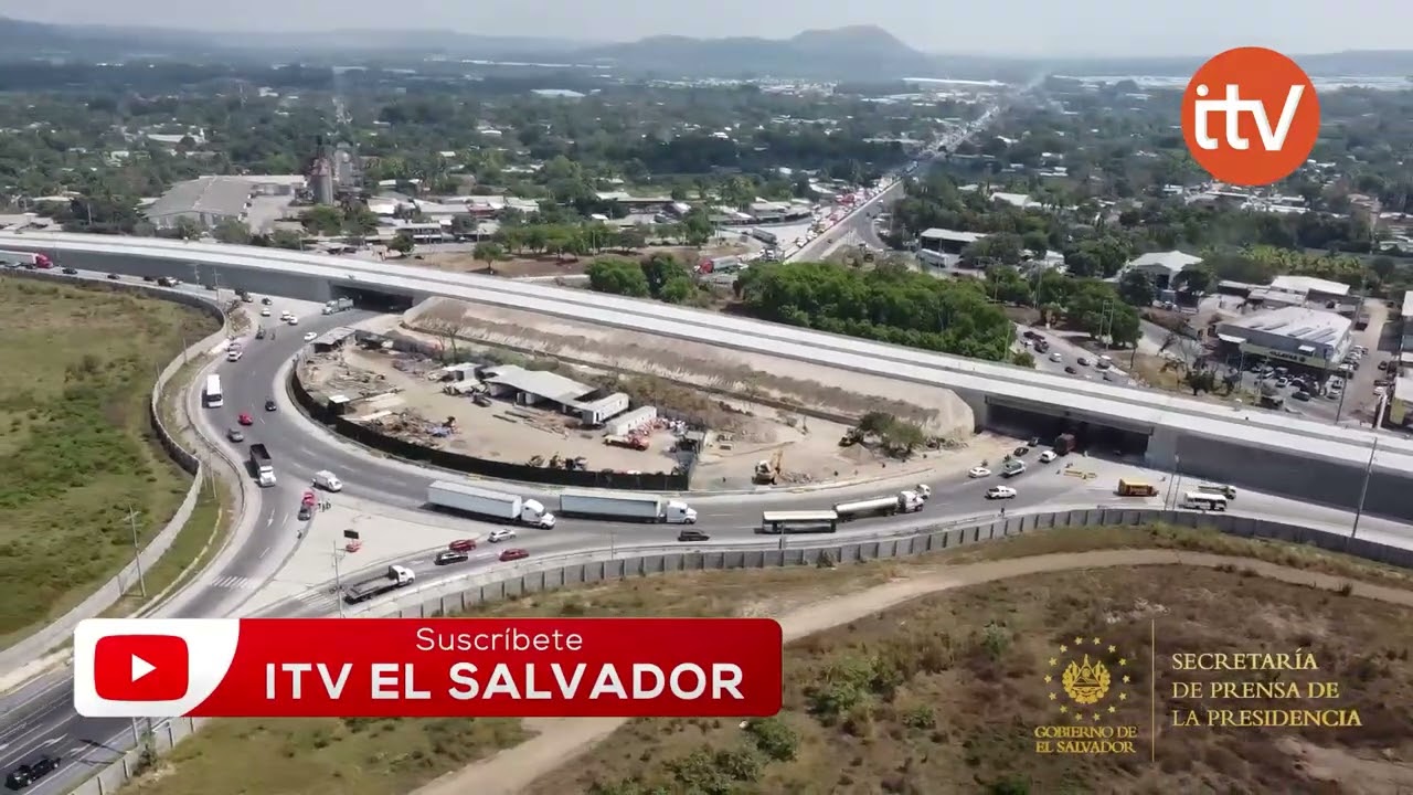 Inauguran paso a desnivel en el desvío de San Juan Opico