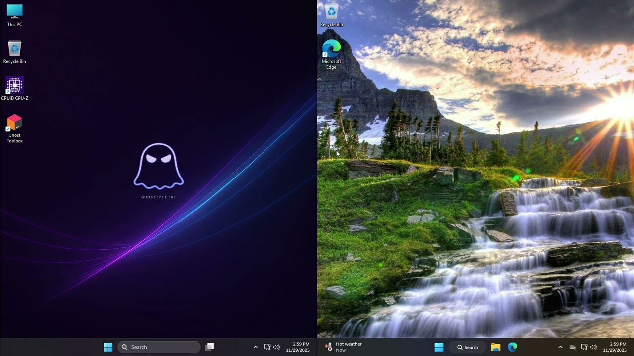 Windows 11 25h2 ghost spectre vs Windows 11 25h2