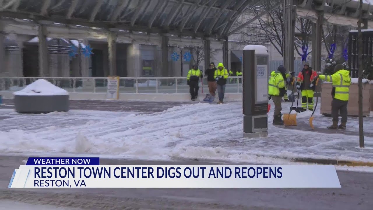 Reston Town Center reopens after winter storm
