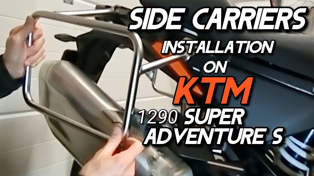KTM SIDE CARRIERS INSTALL on KTM 1290 Super Adventure S 2021-2023, for Touratech panniers, Motobags
