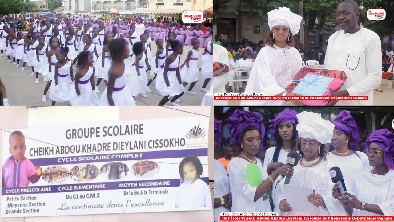 Fête et remise de prix et de bourses de l'école Cheikh Abdou Hadre Dieylani de Honorable Mme Camara