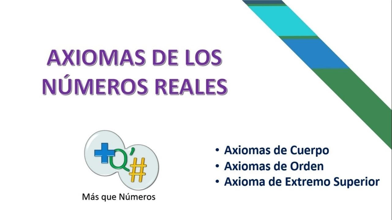AXIOMAS DE LOS NÚMEROS REALES