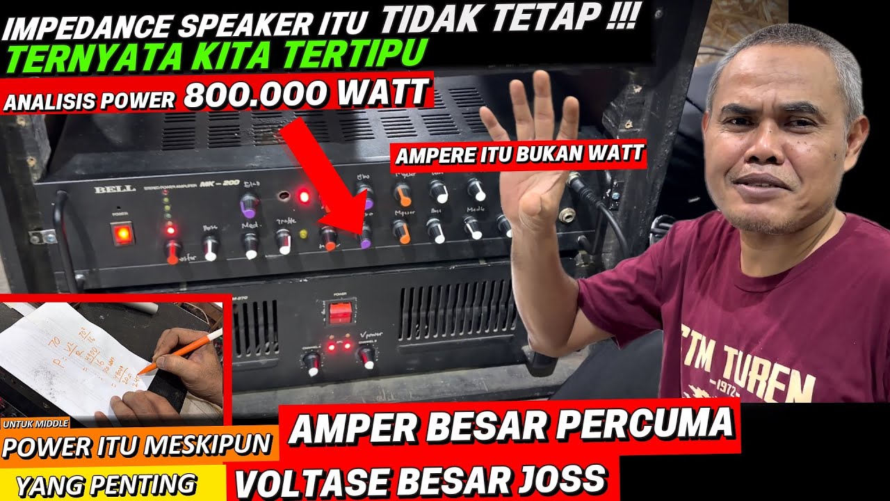 TRAFO AMPERE BESAR PERCUMA ‼️|| Jangan asal-asalan Pakai Power || Begini Anlisis Power Tanpa Dibuka