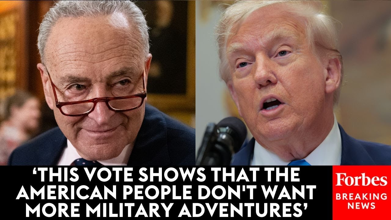 BREAKING: Chuck Schumer Takes Victory Lap After Senate Advances Venezuela War Powers Resolution