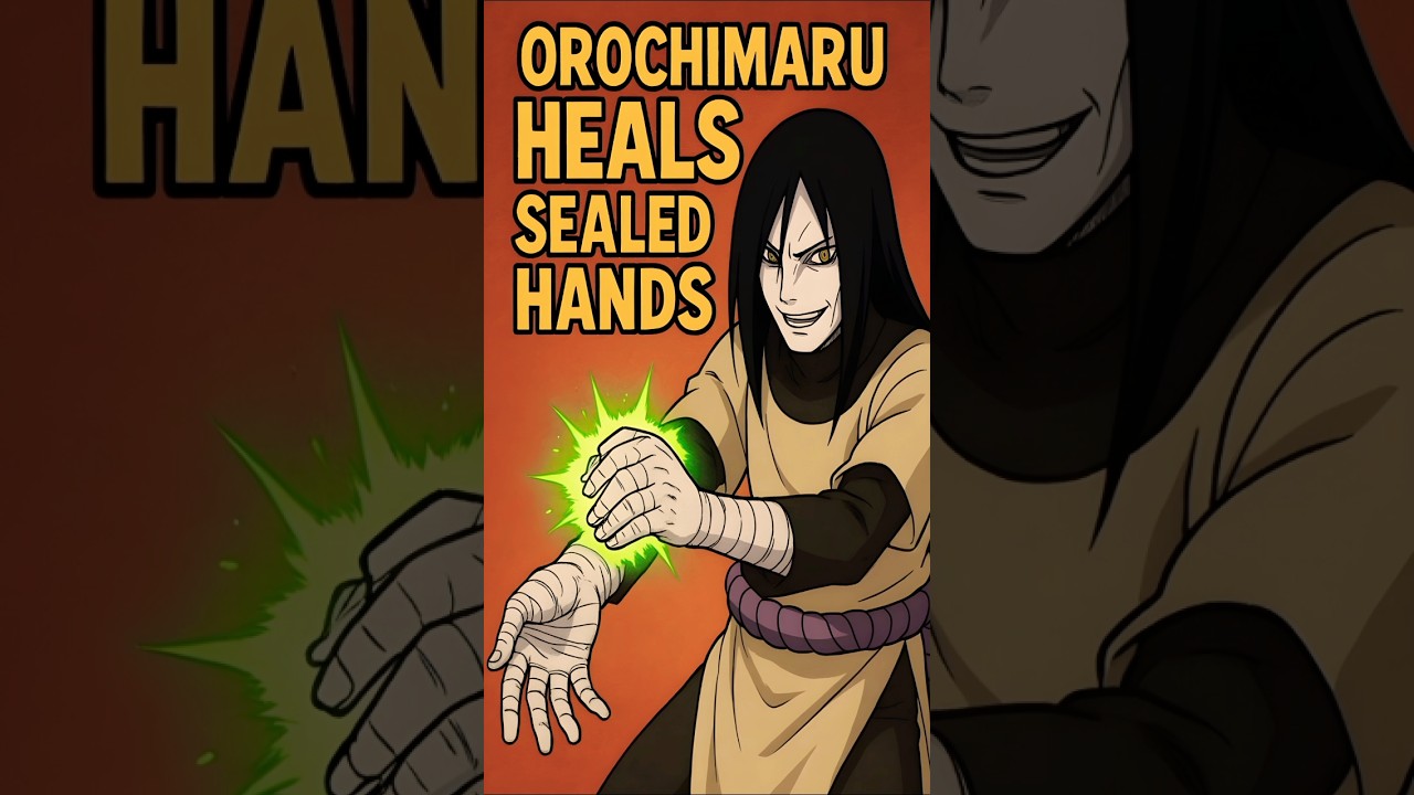 How Orochimaru Heal His Sealed Hands? 😱 