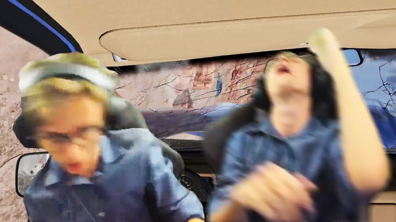 BeamNG but your dad takes you to the Grand Canyon