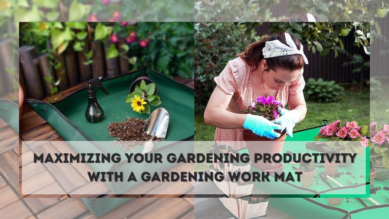 Gardening Work Mat - Repotting Mat for Indoor Plant Transplanting & Potting Soil Mess Control