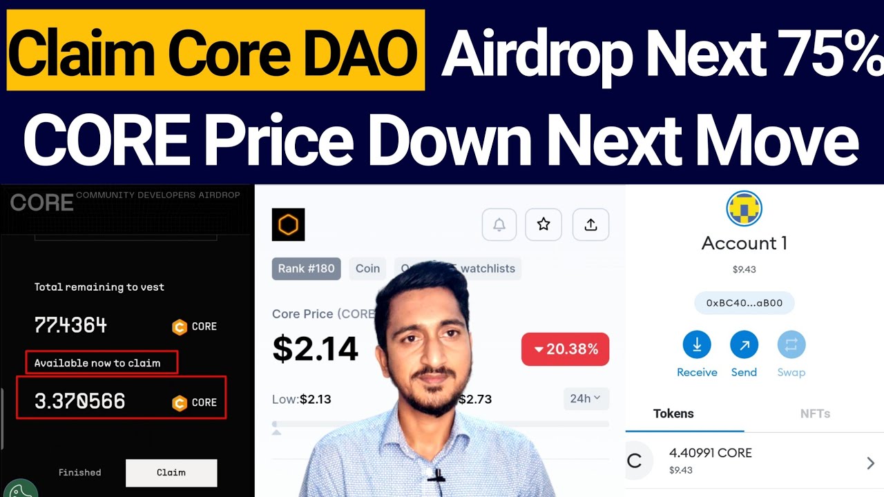 Claim Core DAO Airdrop Next 75% Coin Now | Core DAO Price Prediction | Core Mining Update