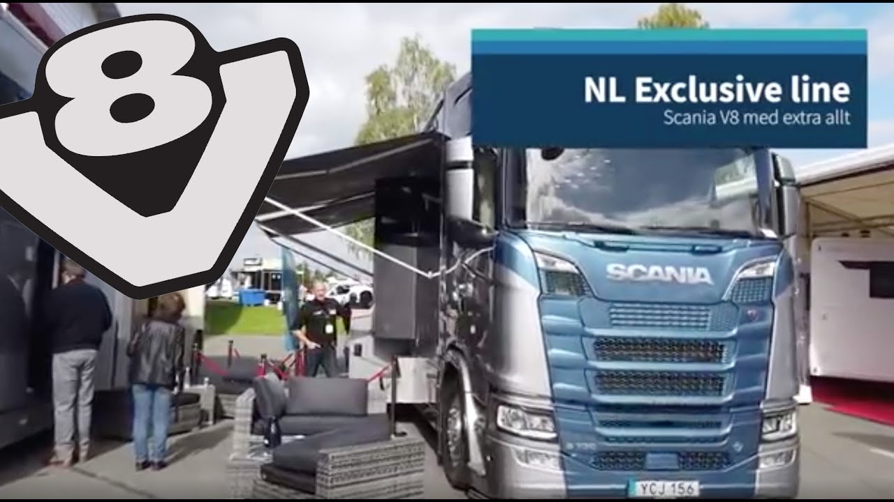 Lyxhusbil på Scania V8 - NL Exclusive Line