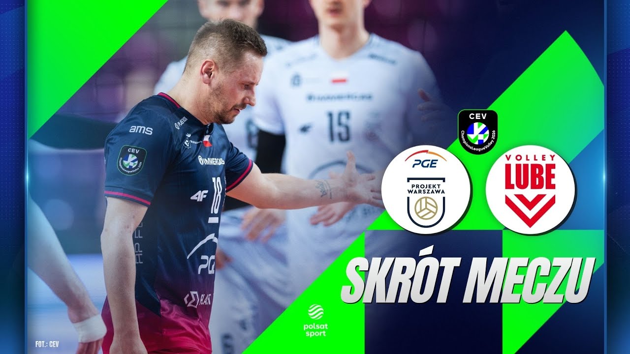 SKRÓT: PGE PROJEKT WARSZAWA - CUCINE LUBE CIVITANOVA I LIGA MISTRZÓW