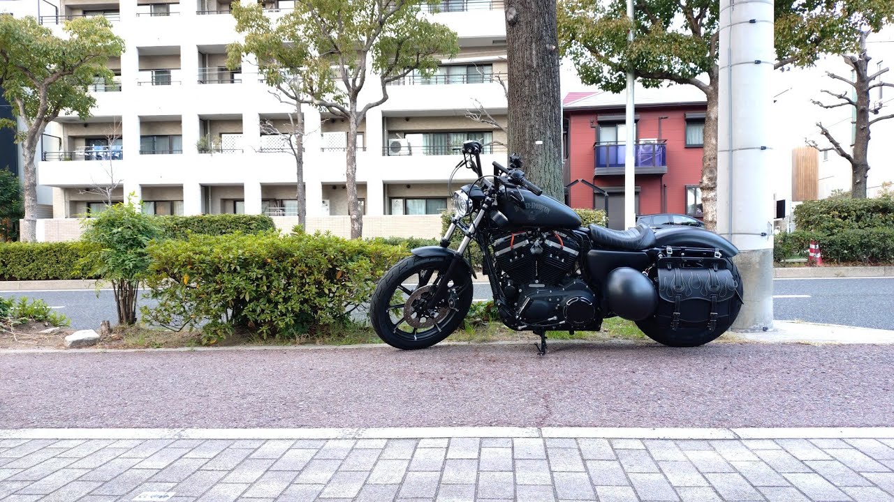 大阪の街をXL883Nで流す｜無言ツーリング