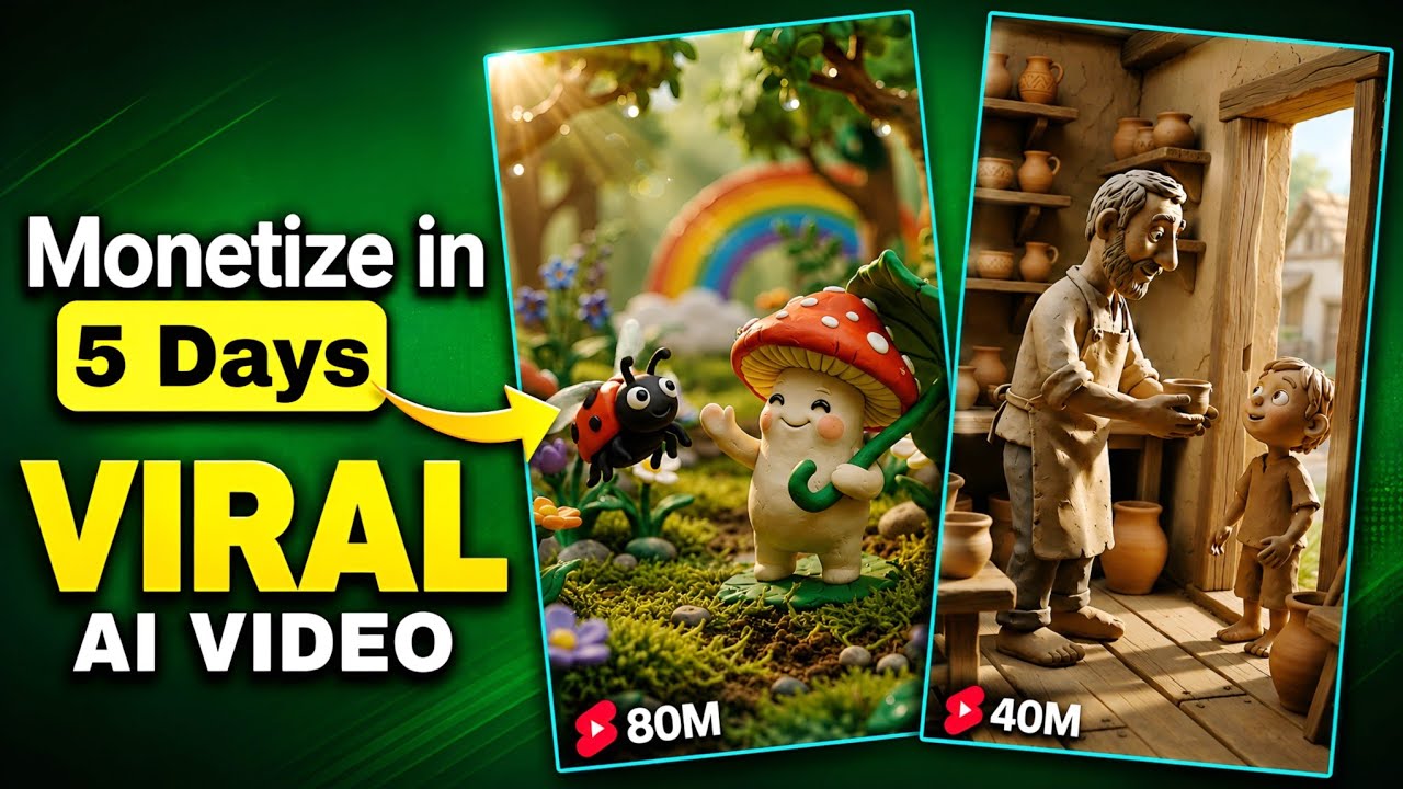 How to Create Viral Clay Animation ASMR Videos | New AI Video Niche