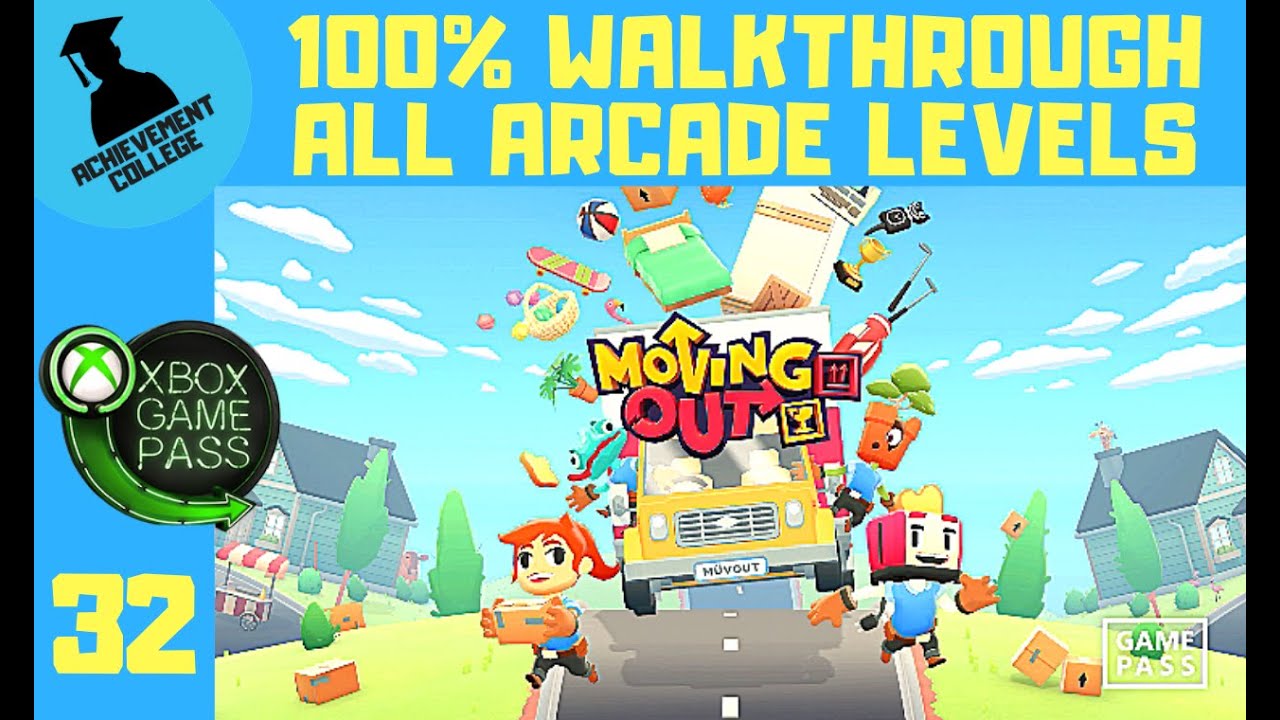 Moving Out 100% Walkthrough Part 32 All Arcade Levels