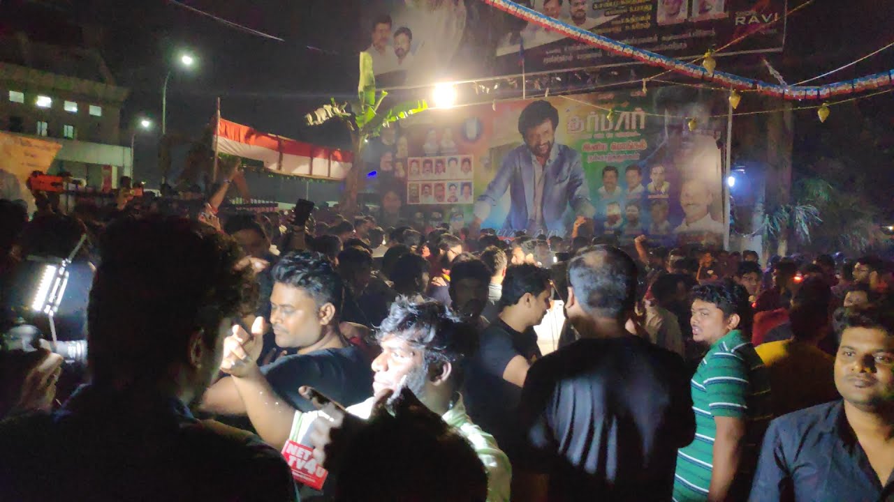 Darbar FDFS Celebration in Kasi Theatre | Superstar Fans Mass Theatre Response