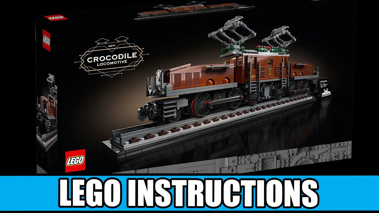 LEGO Instructions: How to Build LEGO Crocodile Locomotive - 10277 (LEGO CREATOR)