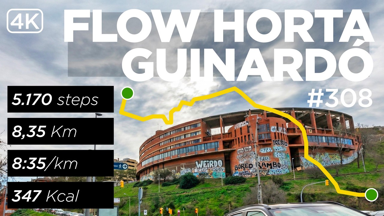 26 02 17 — Montbau → Camp de l’Arpa (Horta-Guinardó) | 4.1 km at 8:35/km