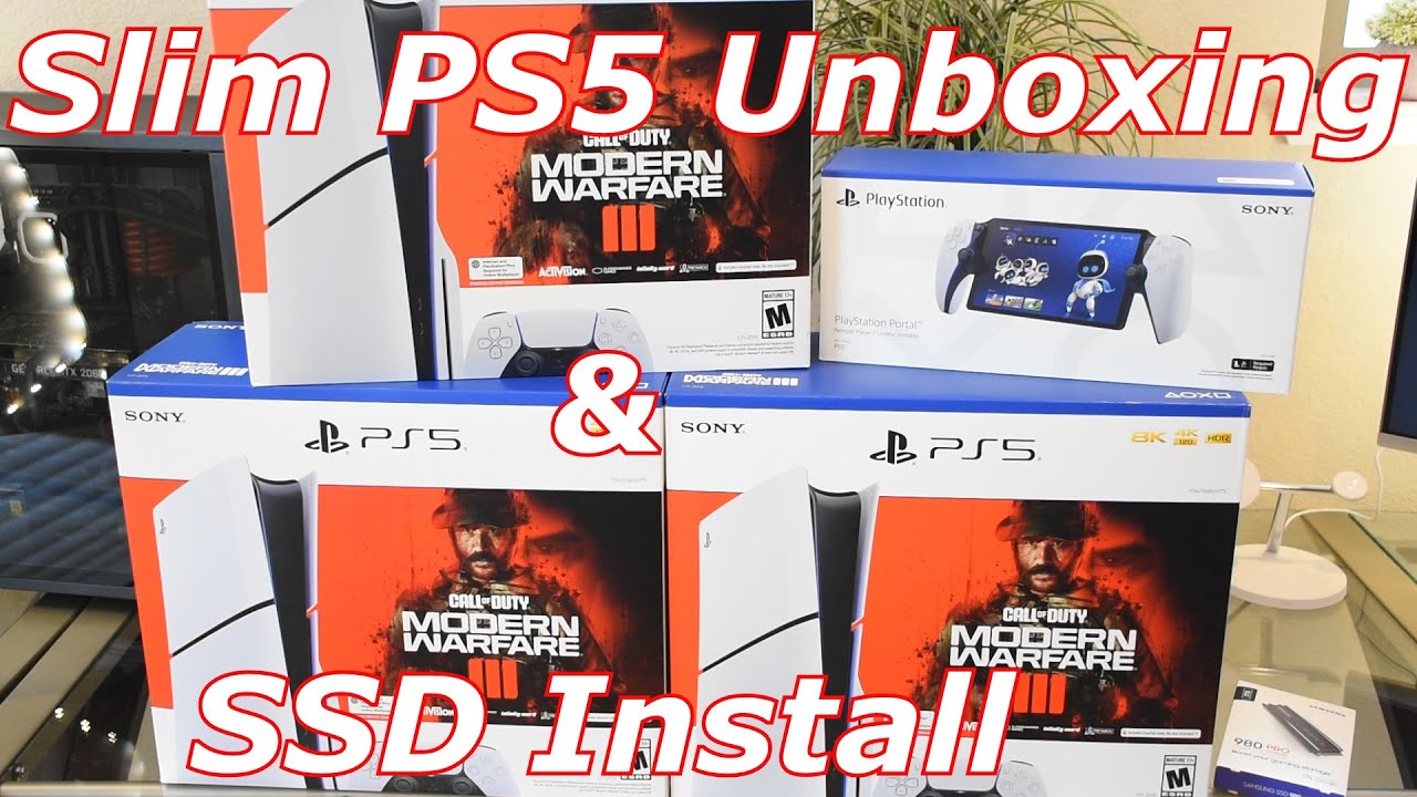 Sony Playstation 5 SSD INSTALL Slim PS5 Unboxing Setup