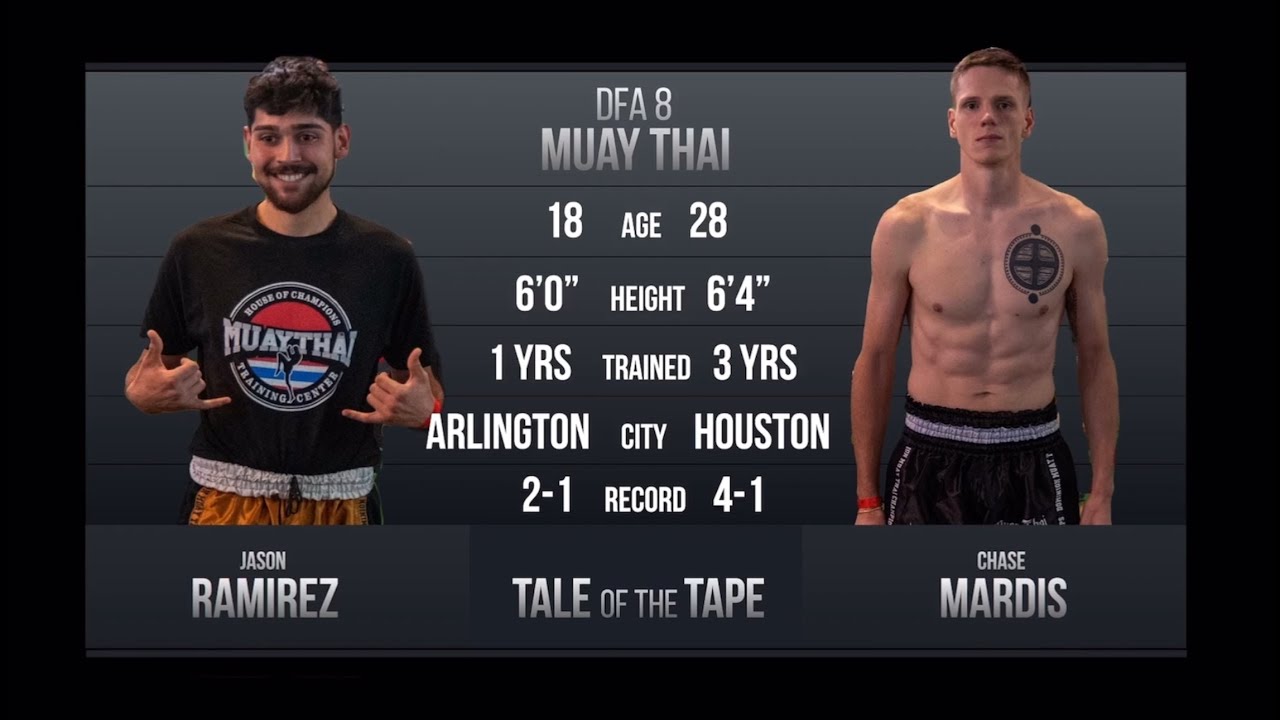 DFA 8 Muay Thai (175 lbs) Chase Mardis vs Jason Ramirez