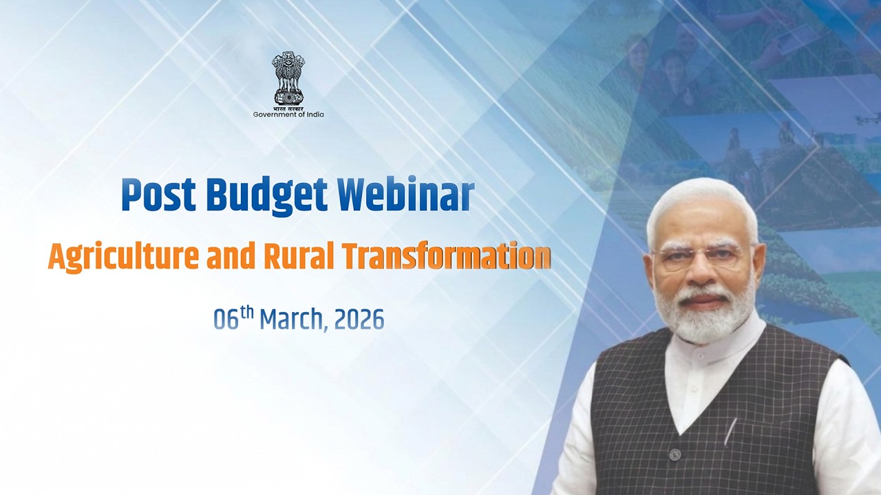 Post Budget Webinar on Agriculture And Rural Transformation