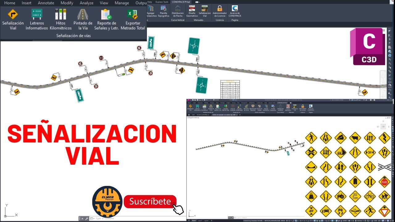 ✅👍🔴SEÑALIZACION VIAL-CIVIL 3D 2024