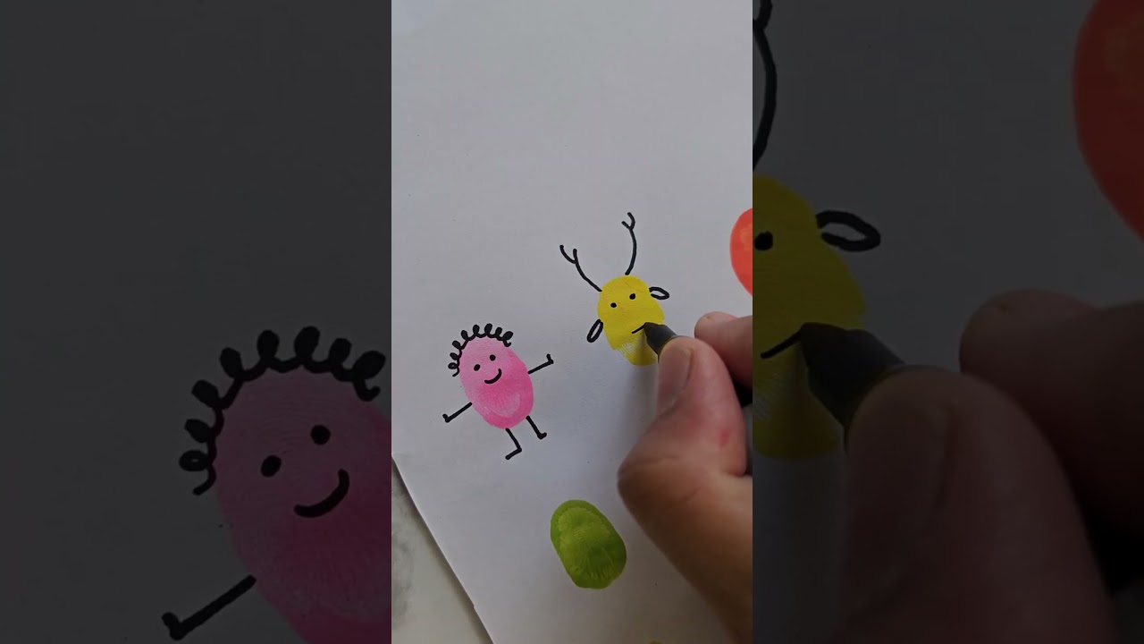 Fingerprint Art | #shorts  | #shortsvideo | #trendingshorts