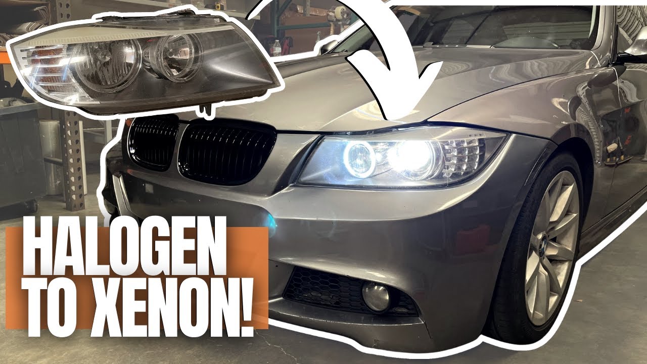 Замена галогеновых фар на ксеноновые на BMW E90! (Без кодирования!)