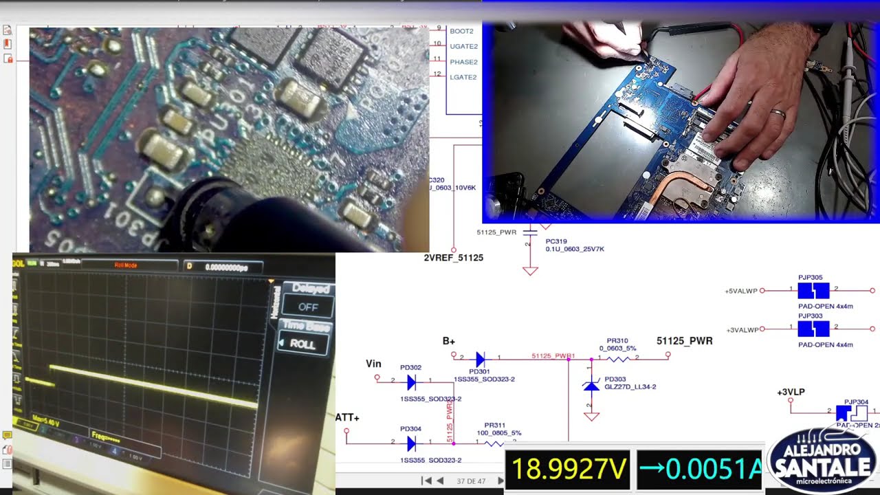 Reparacion placa Laptop Inicial