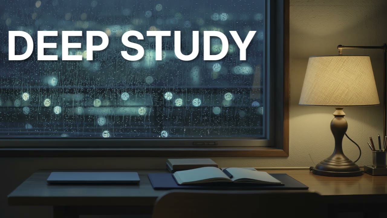 Rainy Night LoFi 🌧️ Deep Focus for Study | 1 Hour No Distractions