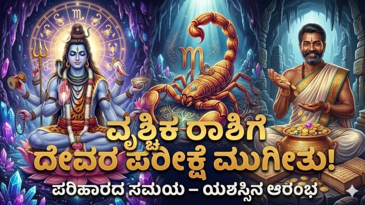 ವೃಶ್ಚಿಕ ರಾಶಿಯವರಿಗೆ ದೇವರ ಪರೀಕ್ಷೆ ಮುಗಿಯುತ್ತಿದೆ - ಫಲಿತಾಂಶ ಸಿಗುವ ಸಮಯ | vrishchik Rashi Prediction 2026