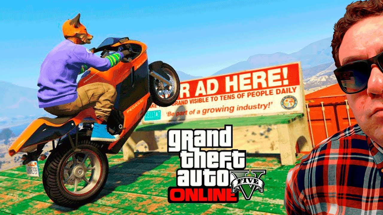 GTA V Online : PARKOUR BIKE STUNTS LOUCOS