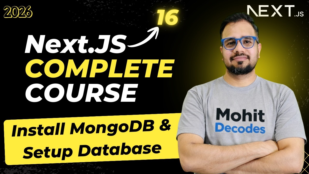 NextJS Tutorial #30 - Install MongoDB Compass & Setup Database