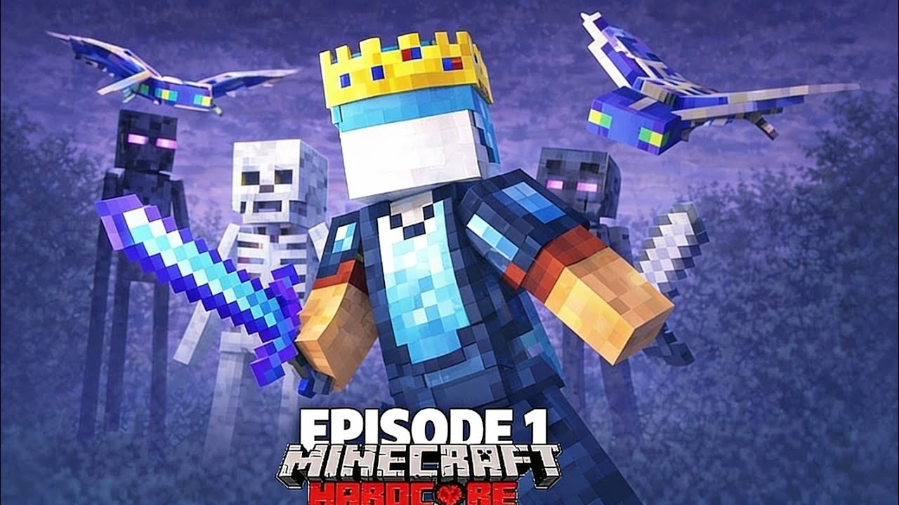 The Perfect Start To My Forever Hardcore Minecraft World!|Mojo Launcher||Blaze_Gaming