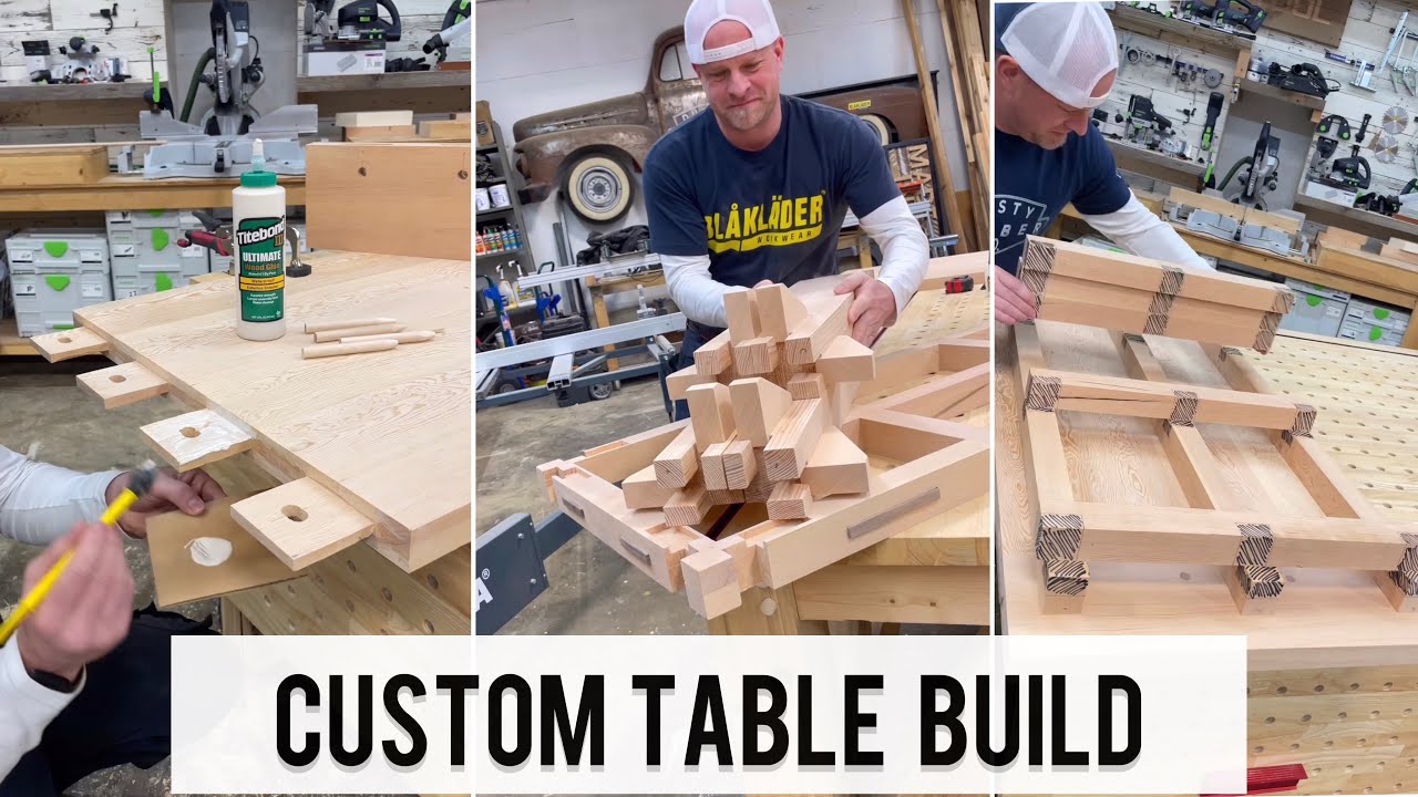 Custom wood table build