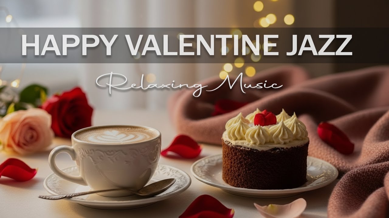 Romantic Valentine Jazz ☕ Smooth Bossa Nova and Cozy Valentine Café Ambience for Relax & Happy Mood