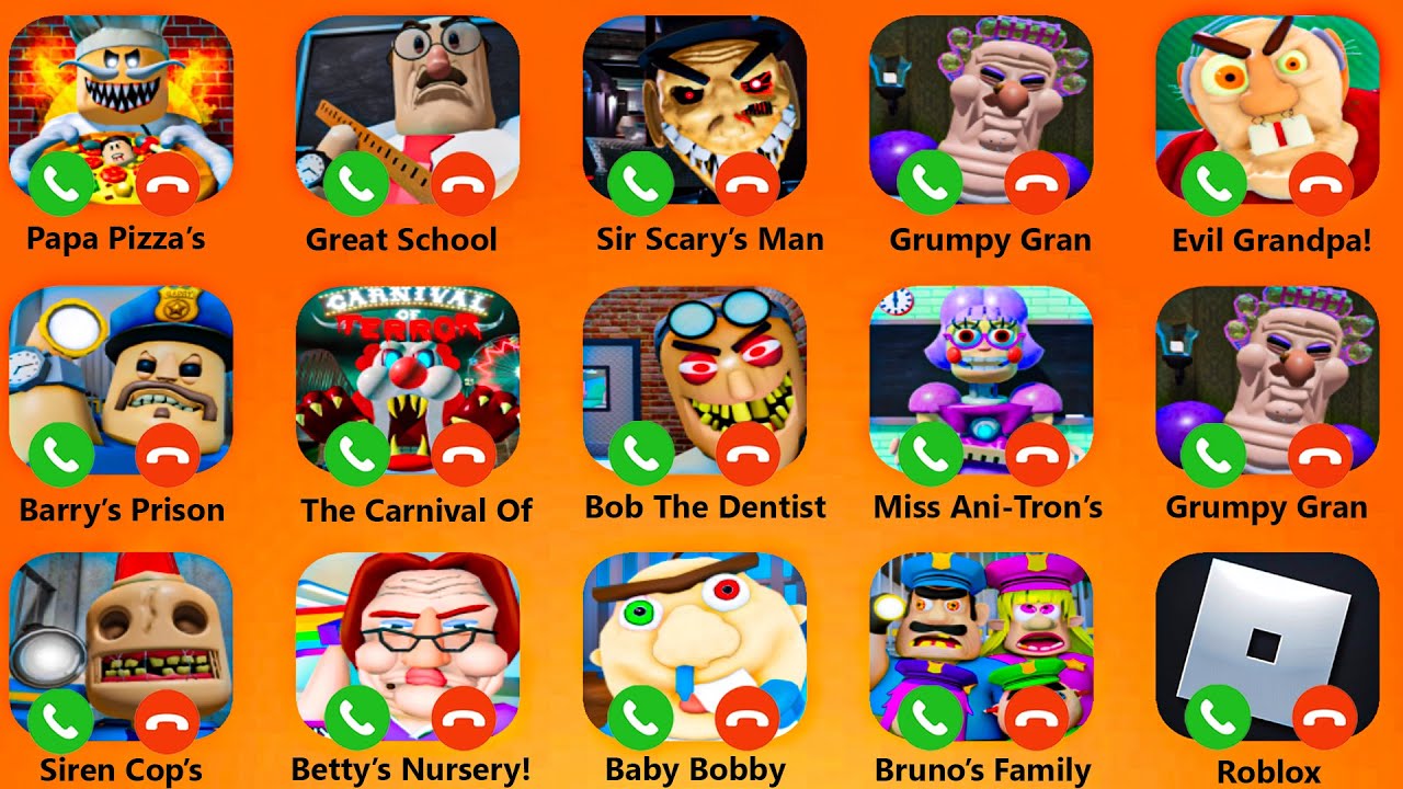 ROBLOX.ESCAPE THE FROZEN SCHOOL PRISON.PAPA PIZZA CIRCUS NIGHTMARE.SURVIVE THE HAUNTED CARNIVAL